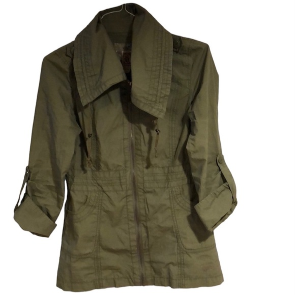 Army Military Green Utility Jacket by‎ Decree Size  (S)